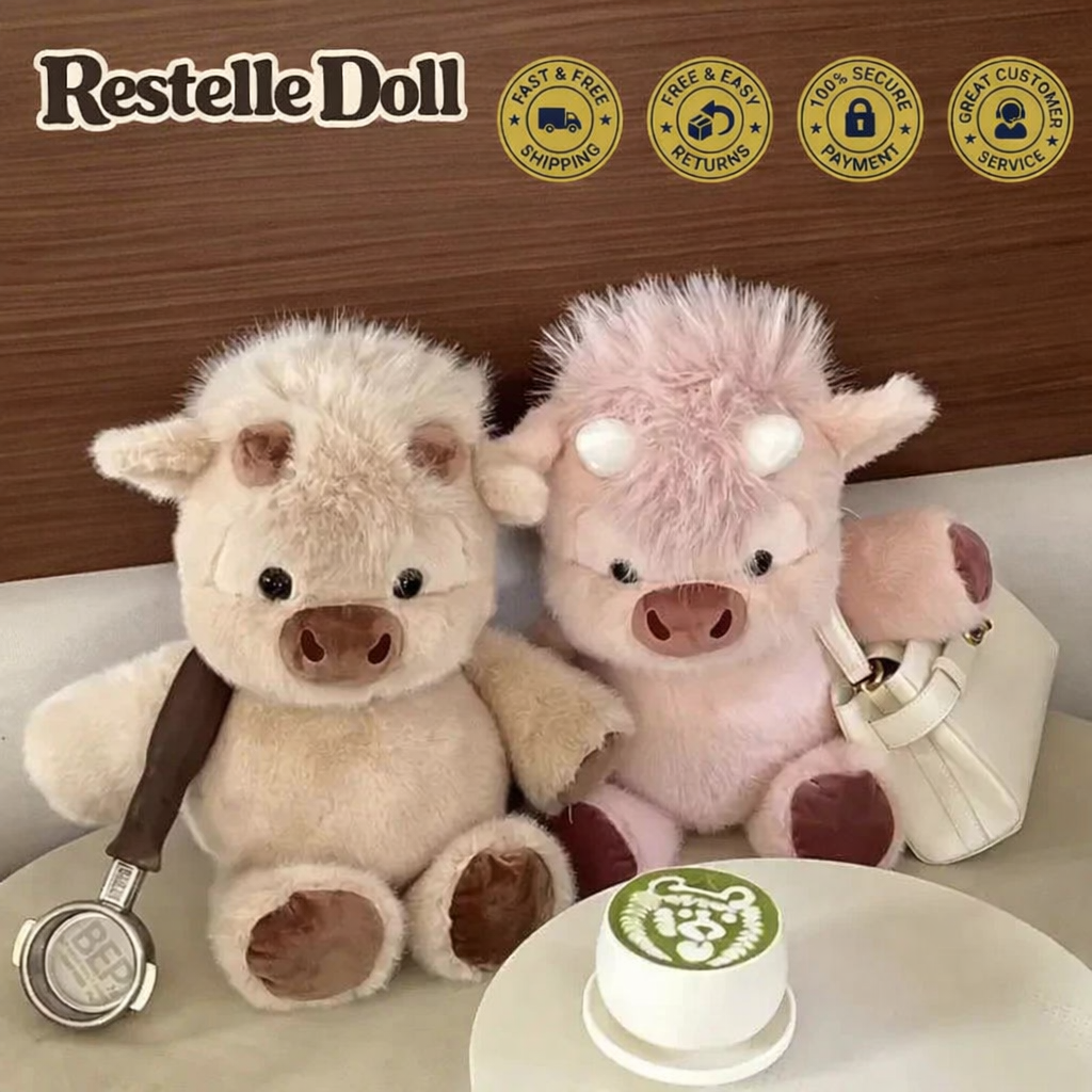 Restelle® Running Highland Cow Plushy