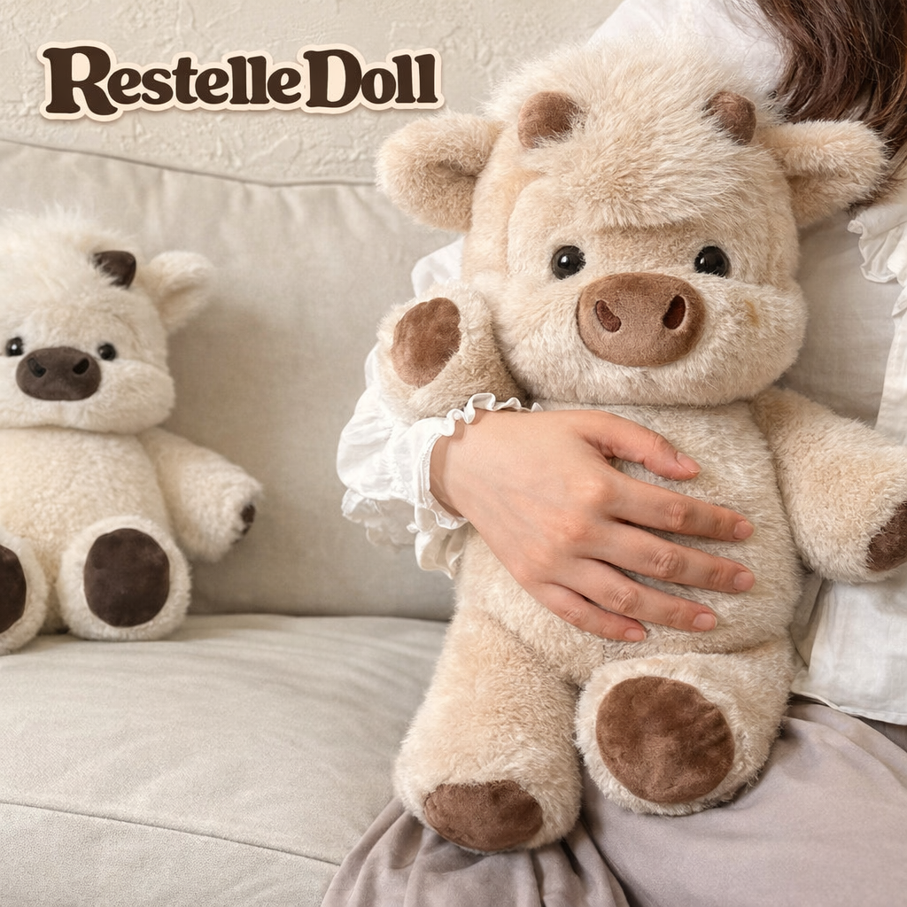 Restelle® Running Highland Cow Plushy